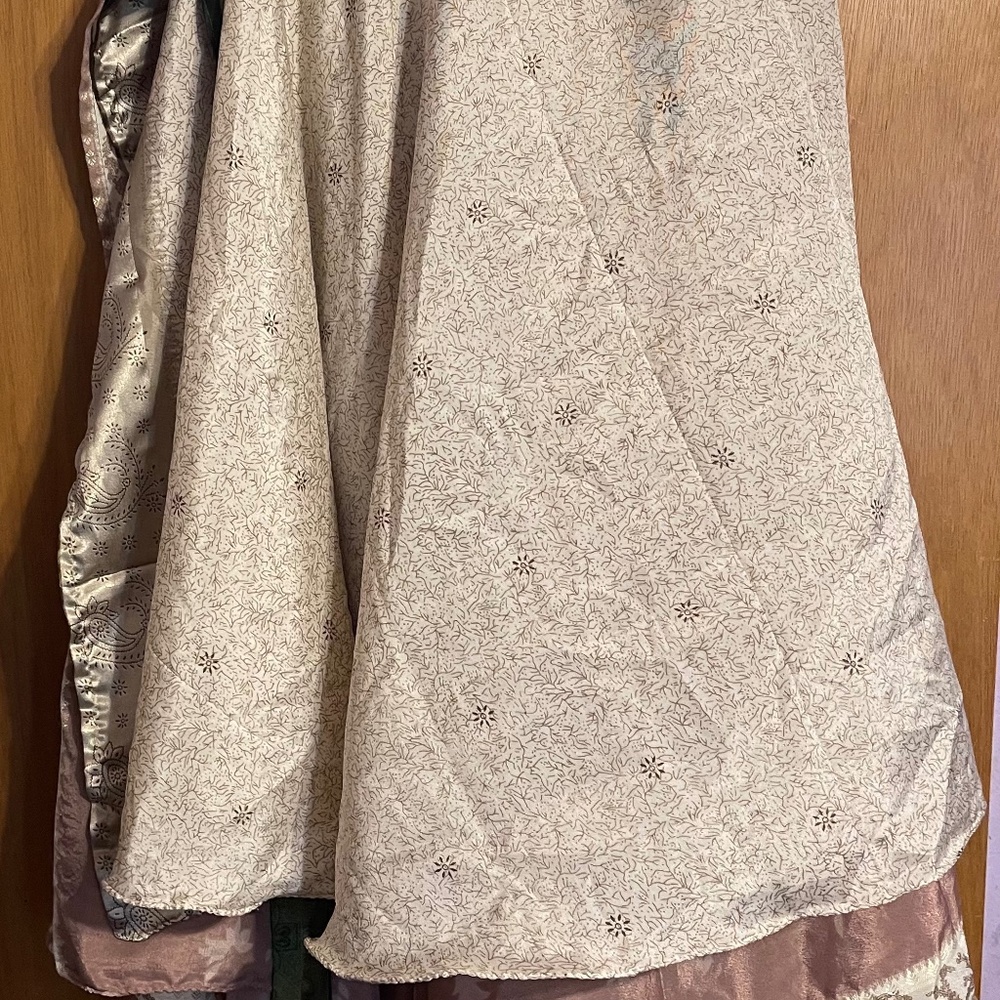 Recycled Silk Sari Wrap Skirt
